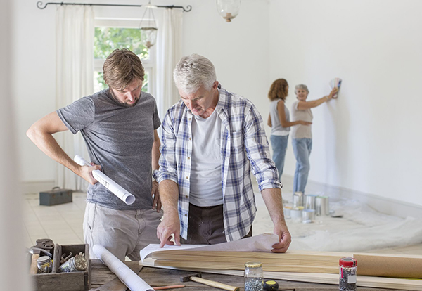 مراحل بازسازی منزل 