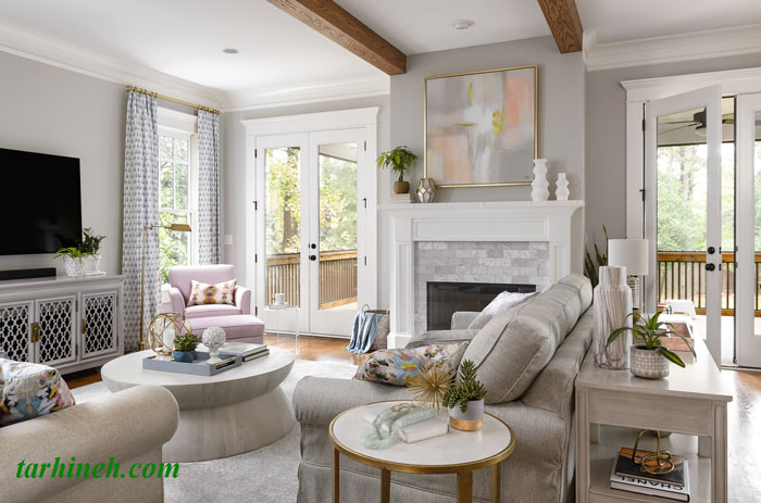 دکوراسیون پذیرایی ایرانی جدید