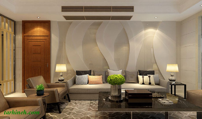 نمونه دکوراسیون پذیرایی ایرانی