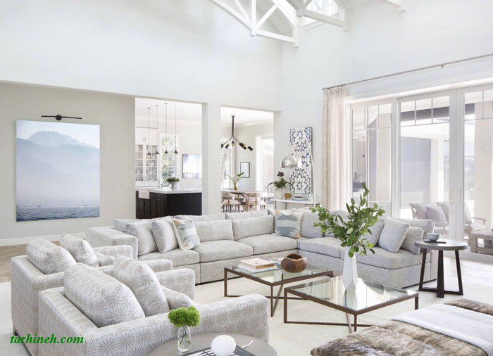 نمونه دکوراسیون پذیرایی ایرانی