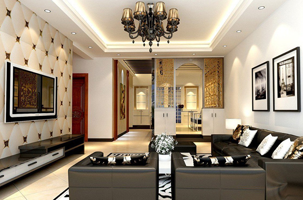 دکوراسیون پذیرایی مستطیل