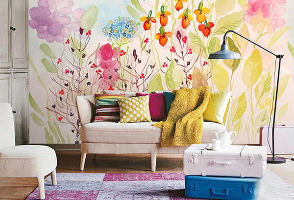 کاغذ دیواری آبرنگی