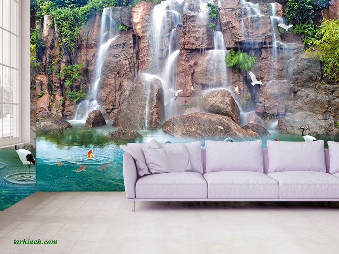 پوستر دیواری سه بعدی پذیرایی