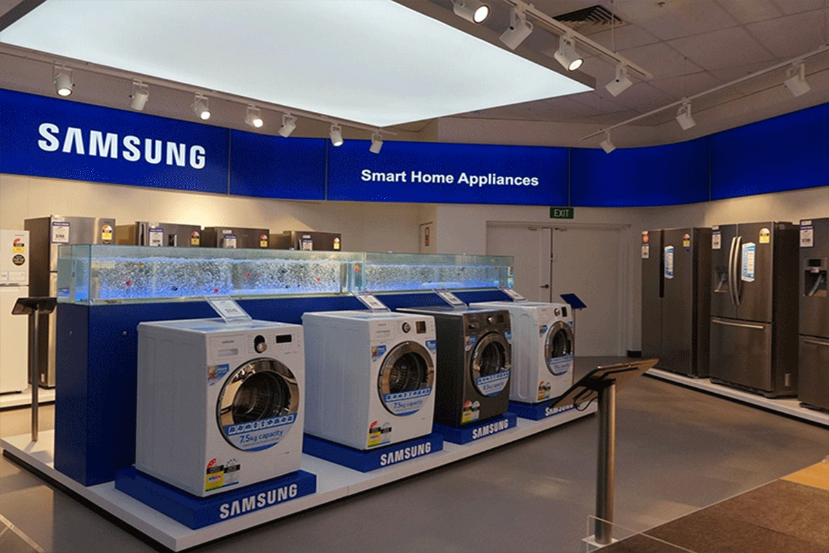 دکوراسیون فروشگاه لوازم خانگی