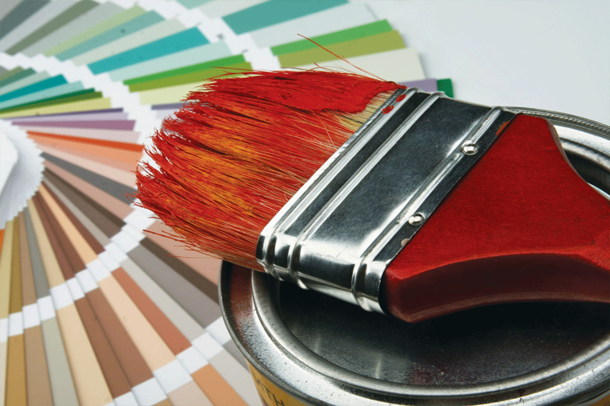 نقاشی ساختمان با رنگ پلاستیک