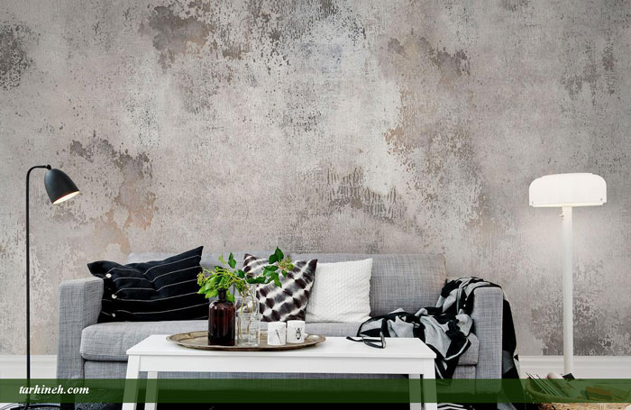 کاغذ دیواری طرح پتینه