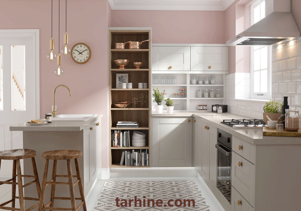 دکوراسیون آشپزخانه صورتی