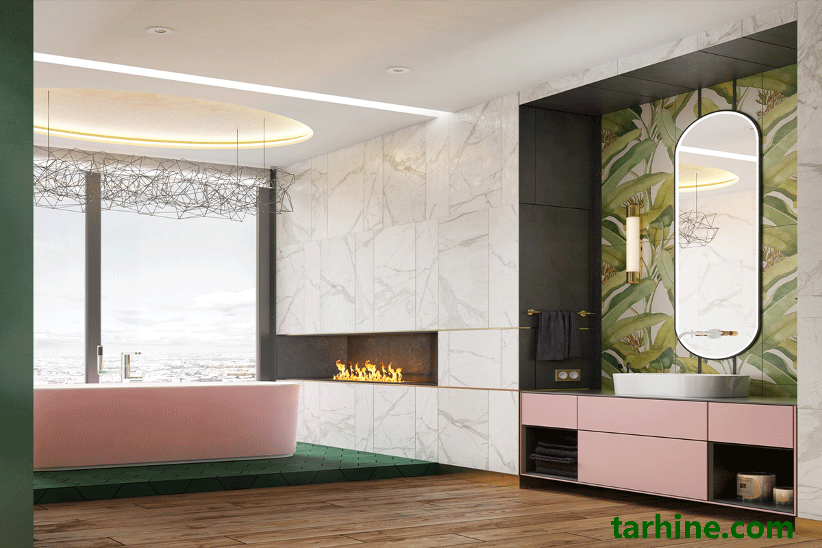 شومینه حمام