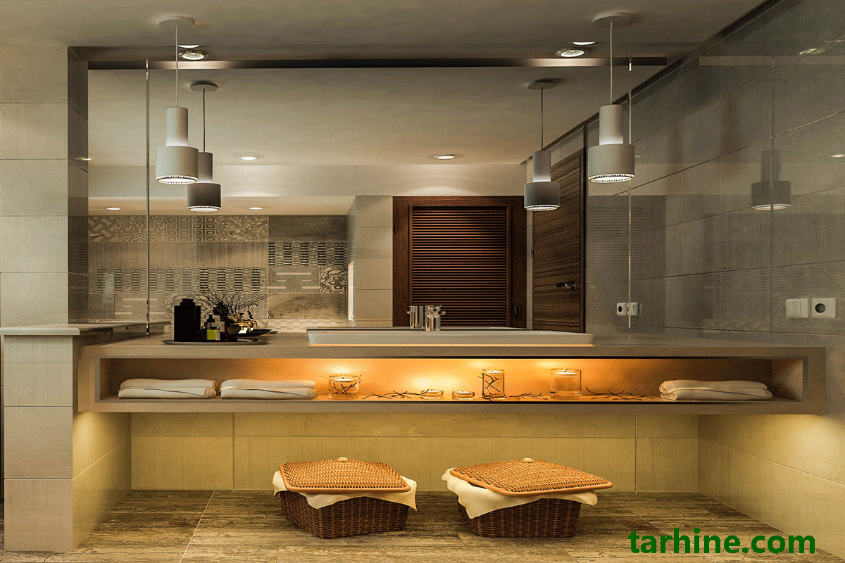 شمع در دکوراسیون حمام