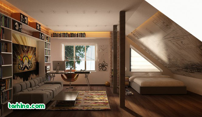 فضای کاری در اتاق نوجوان