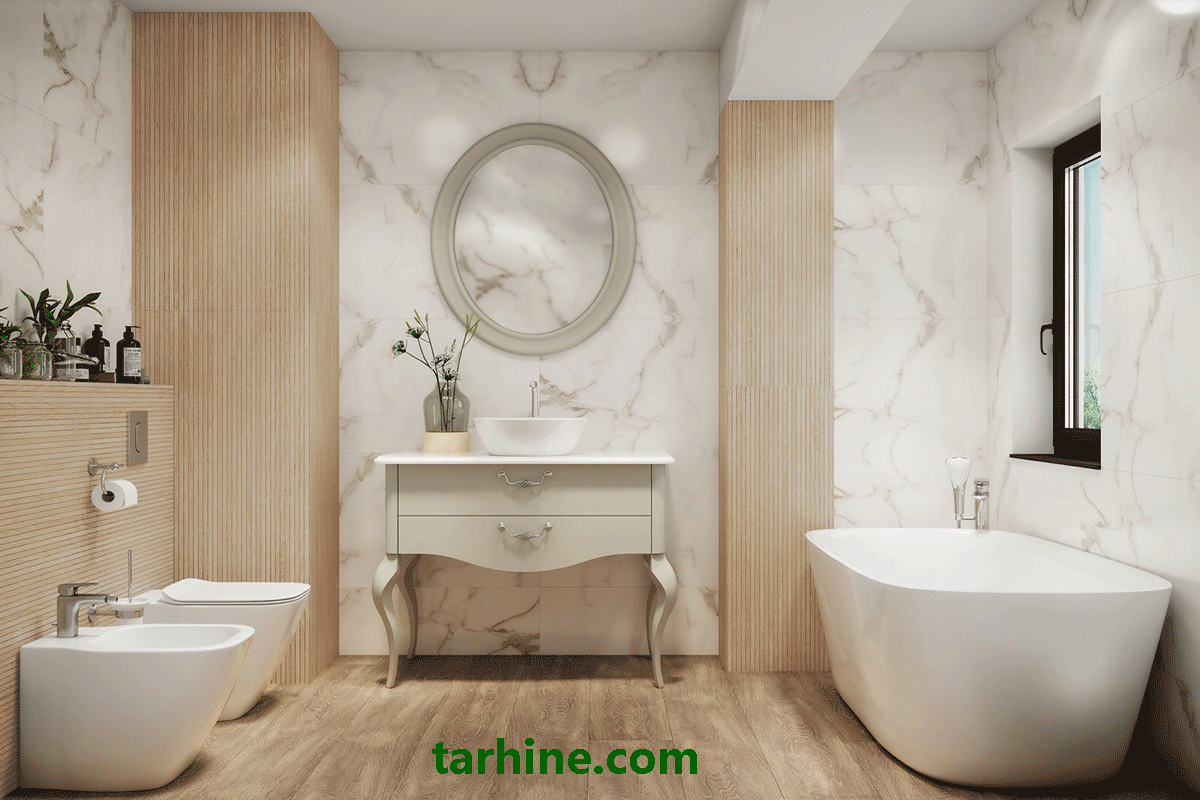 طراحی حمام به سبک طبیعی