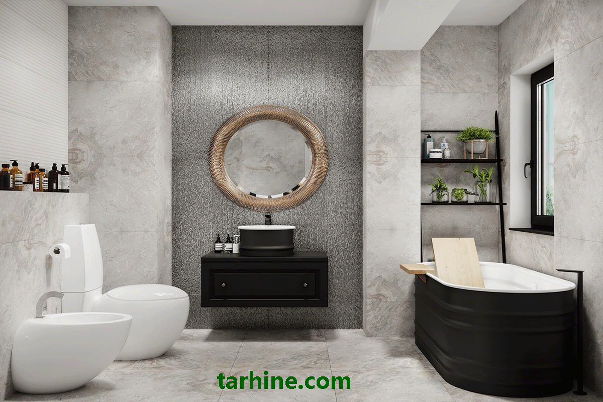 طراحی حمام طرح شکل دار