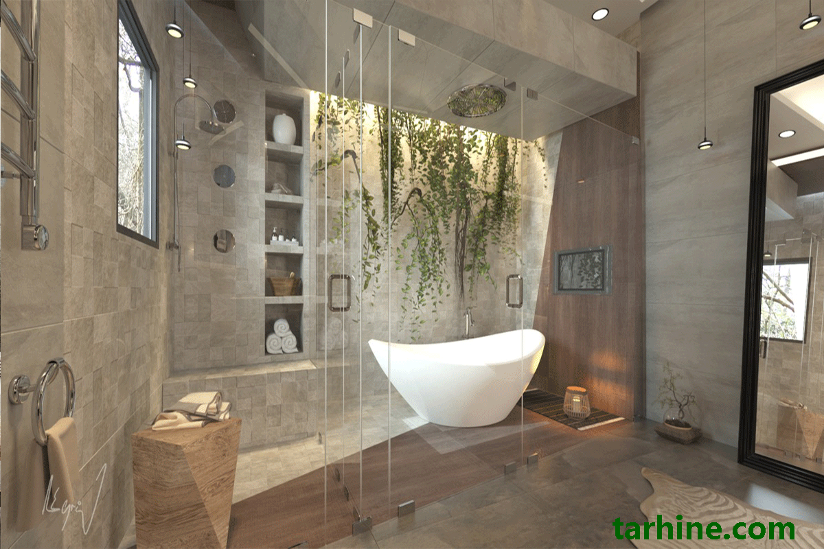 کفپوش چوبی حمام