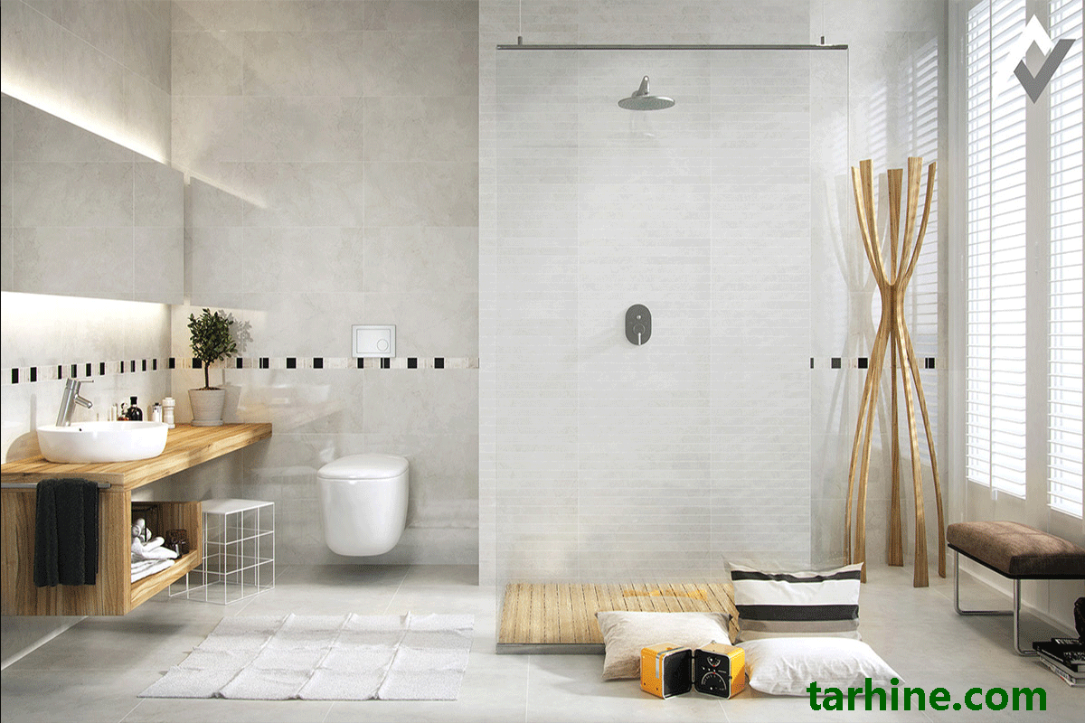 وسایل چوبی در حمام