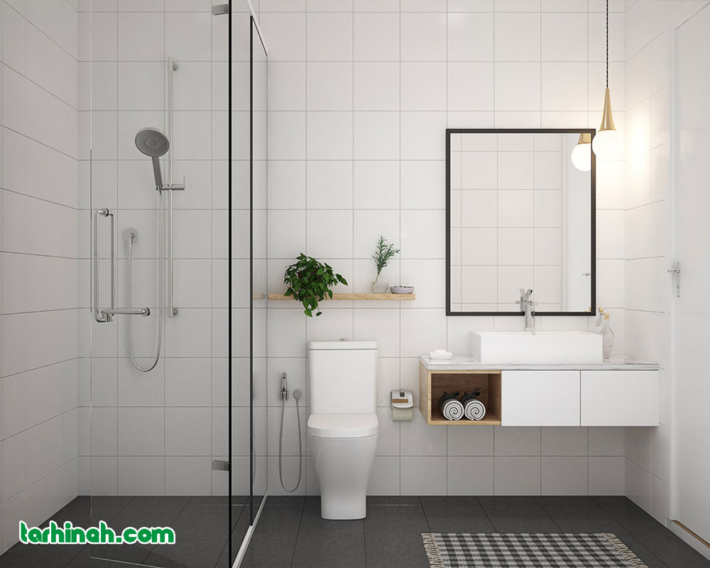 حمام مینیمالیستی