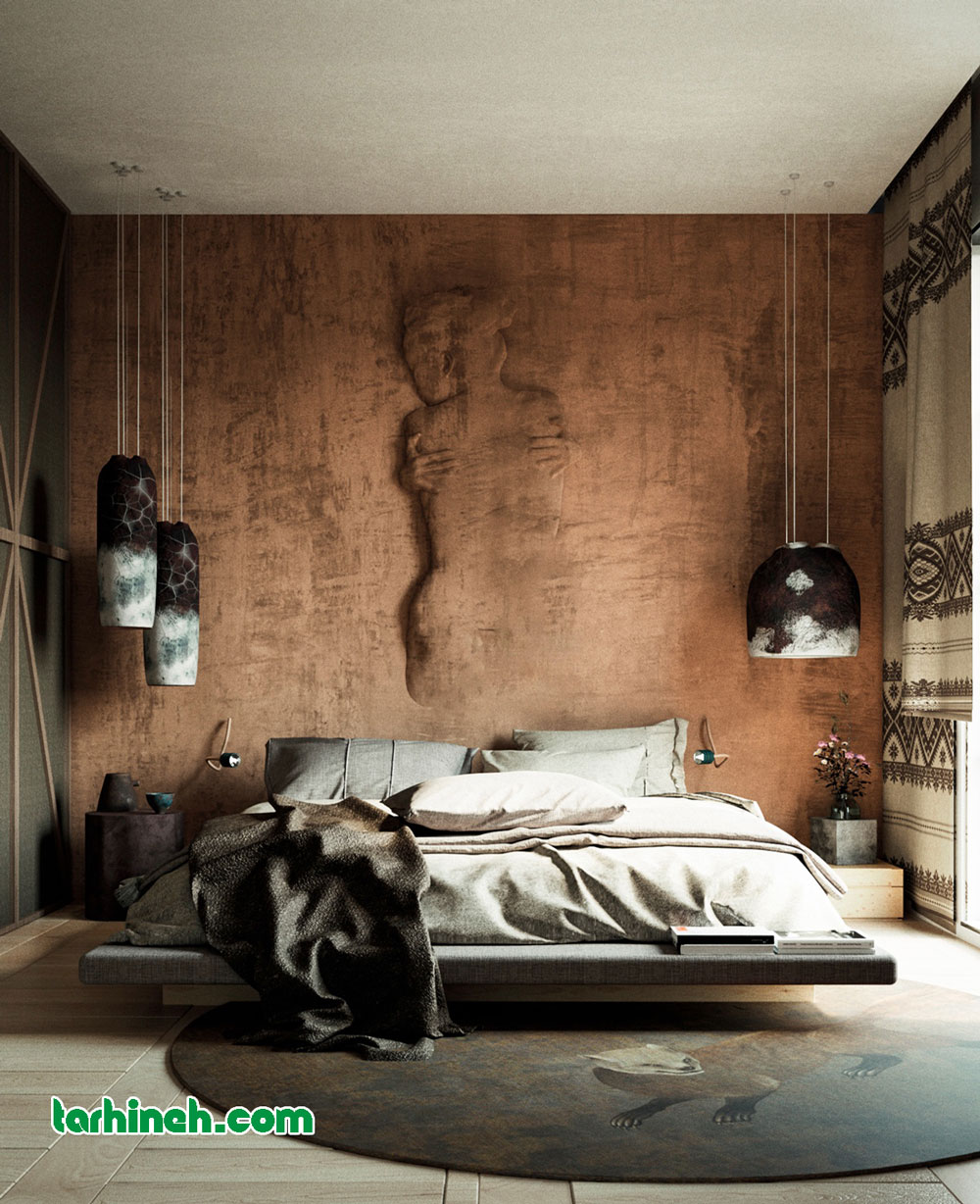 سبک عشایری دیزاین اتاق خواب