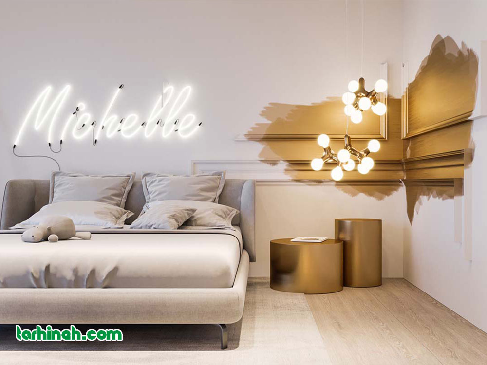 طراحی طلایی و سفید