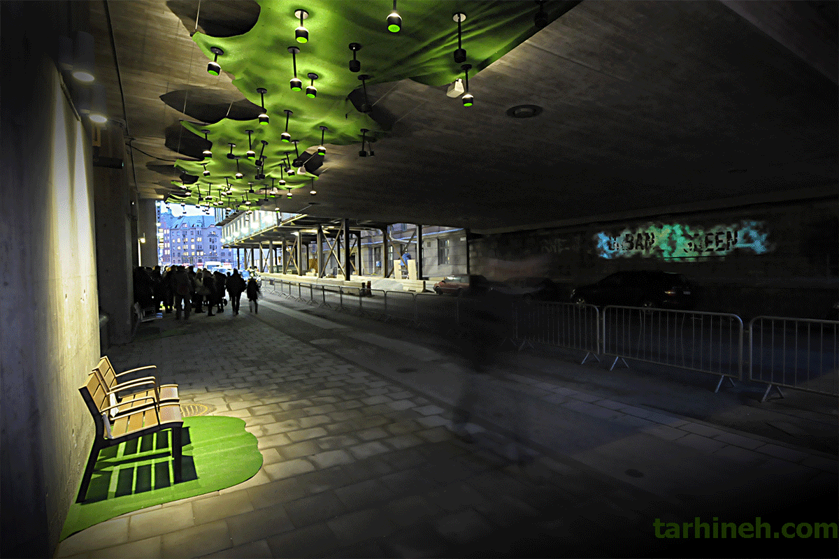 نورپردازی فضای سبز