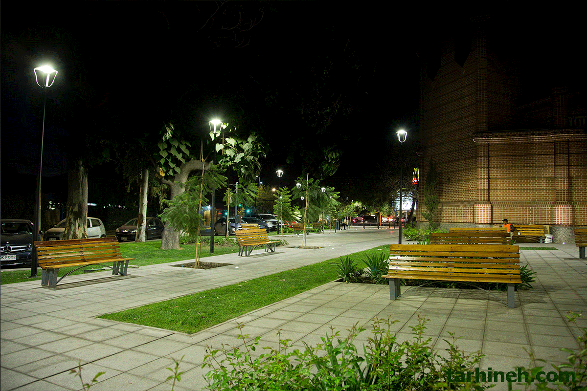 نورپردازی فضای سبز