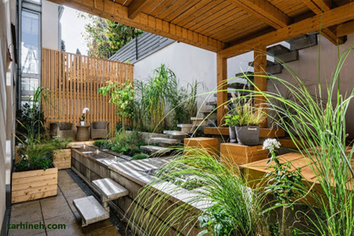 طراحی محوطه سازی مدرن