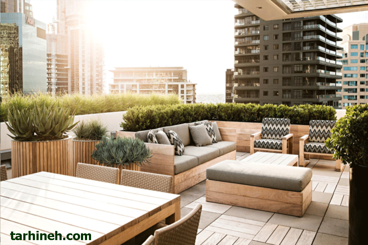 اجرای فضای سبز روف گاردن