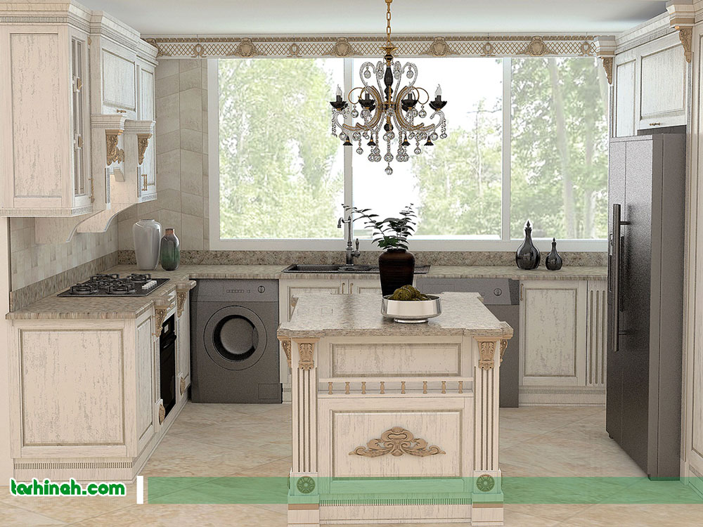 مدل کابینت کلاسیک آشپزخانه 