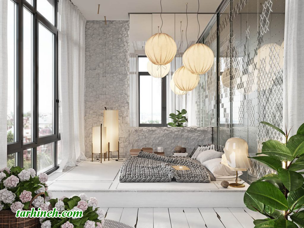 دکوراسیون اتاق خواب ویلای