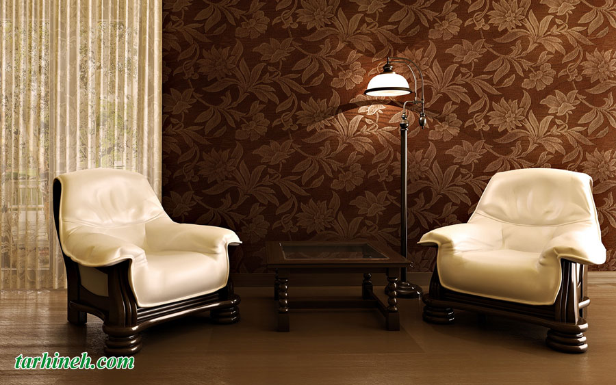 کاغذ دیواری پذیرایی