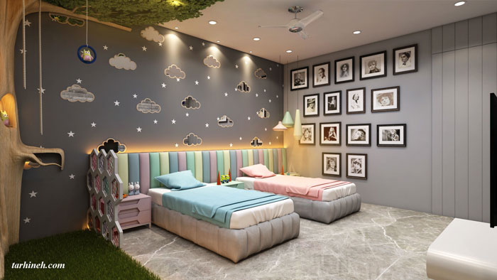 کاغذ دیواری اتاق خواب پسرانه