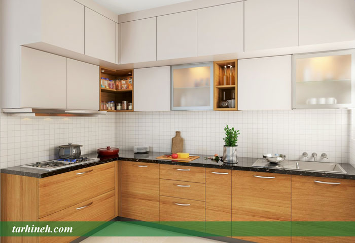 کابینت طرح چوب