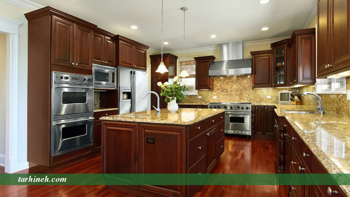 کابینت طرح چوب