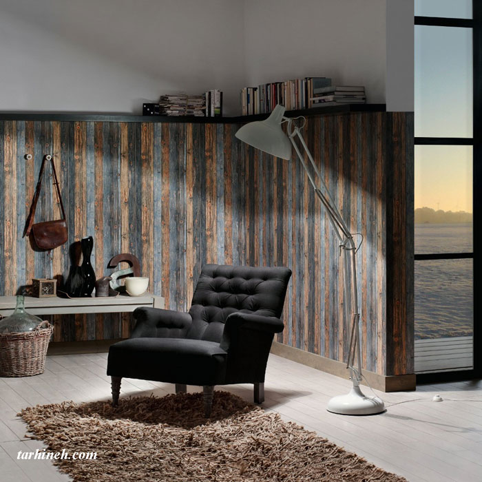 کاغذ دیواری طرح چوب