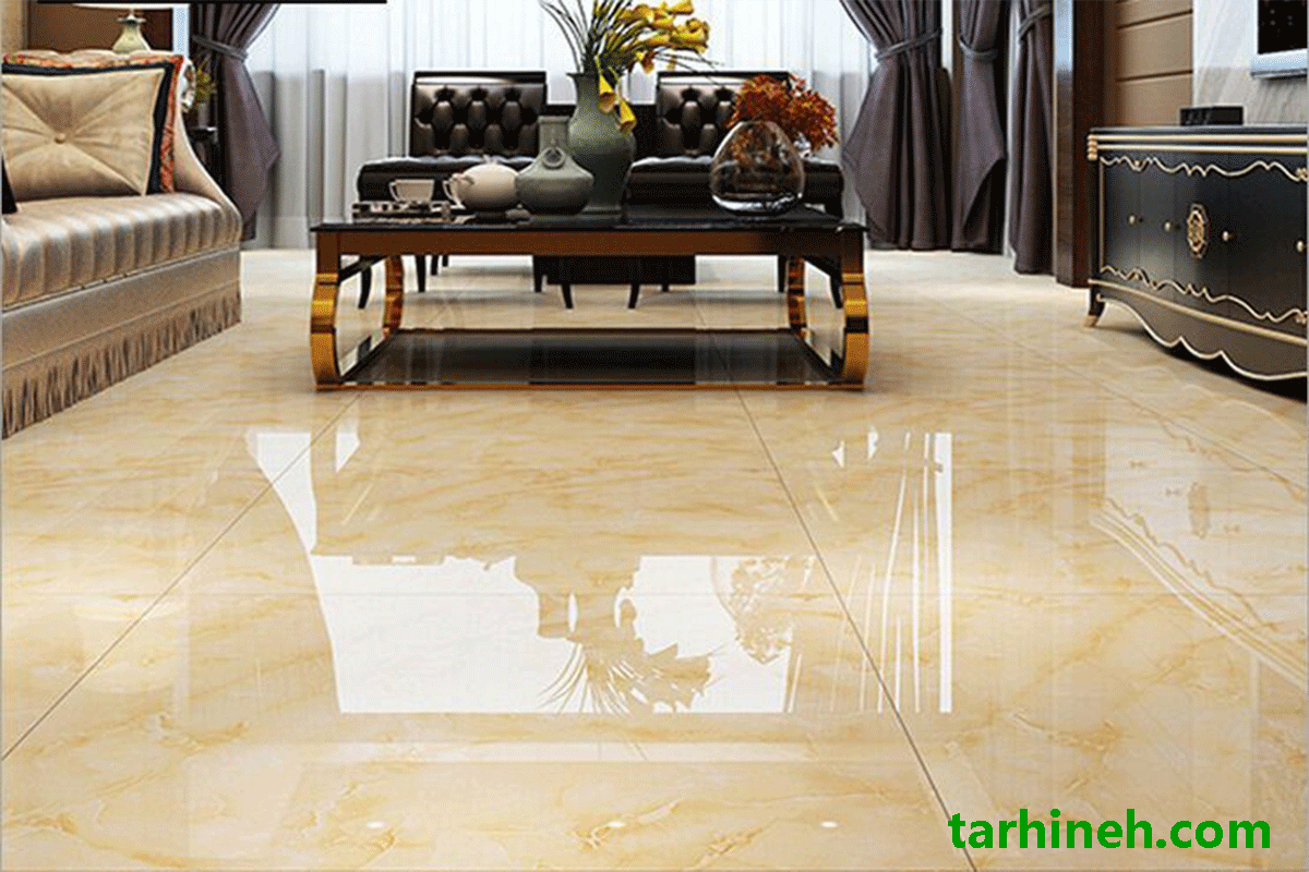 چیدمان سرامیک کف پذیرایی