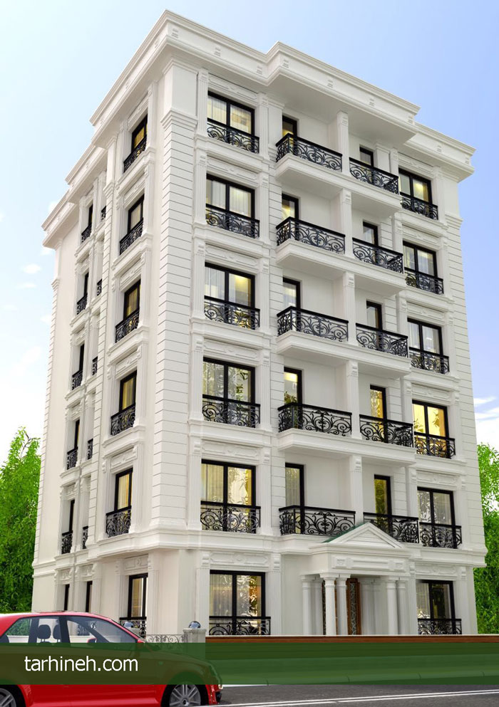 نمای ساختمان سفید