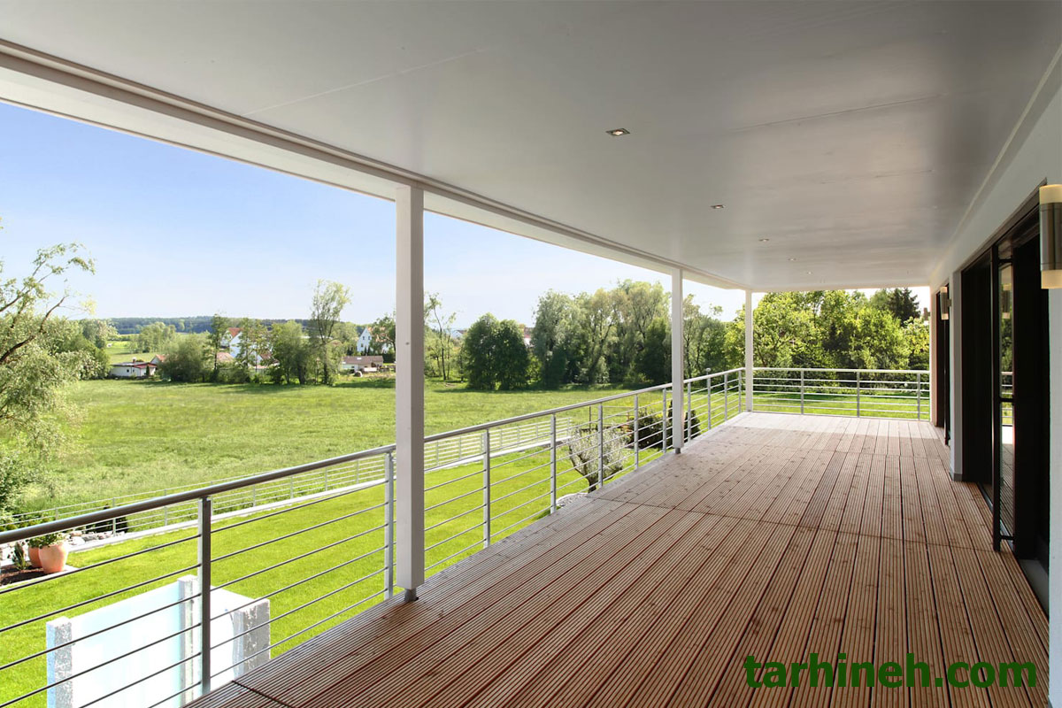 پنجره دوجداره ریلی تراس