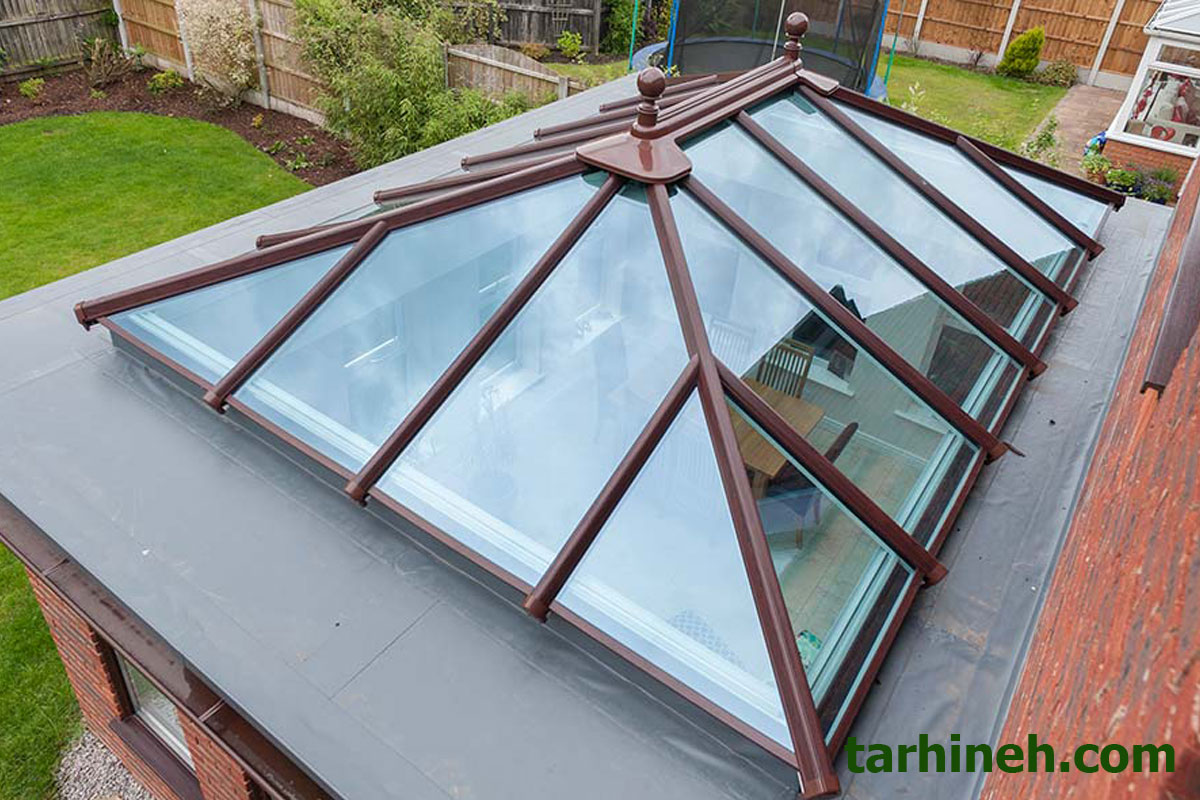 پنجره دوجداره سقفی