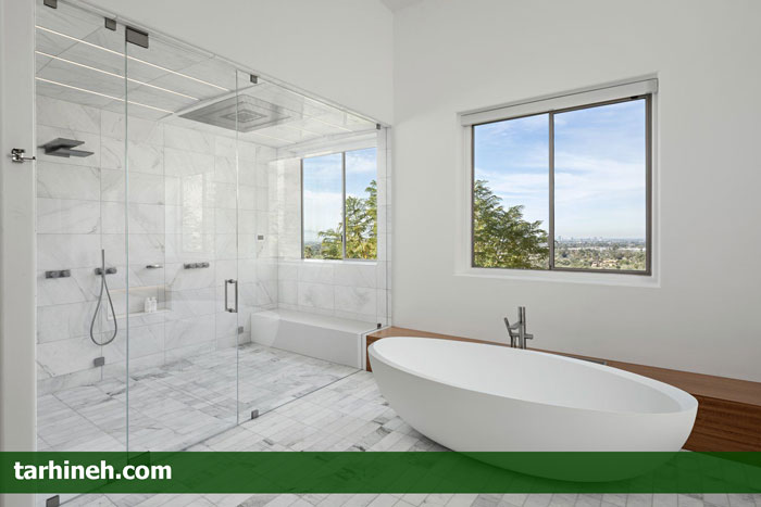 پنجره دوجداره حمام