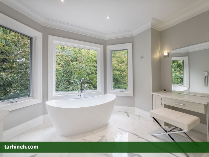 پنجره دوجداره حمام