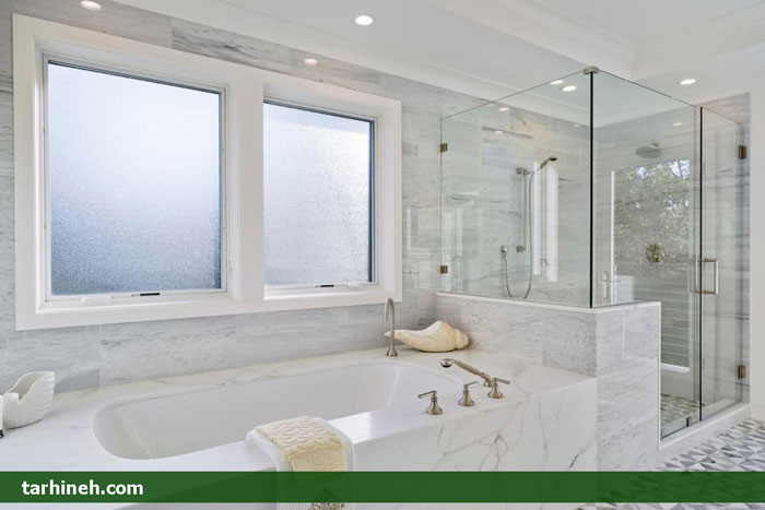 پنجره دوجداره حمام