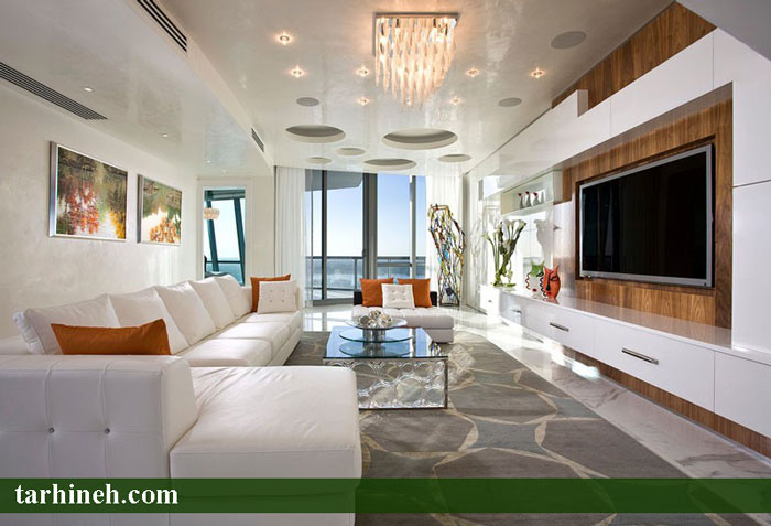 تی وی روم ساده و شیک