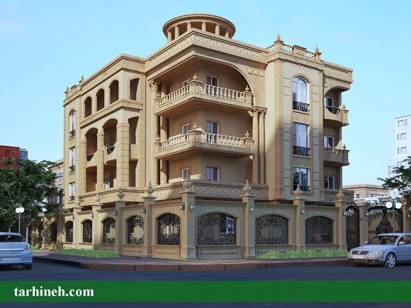 نمای کلاسیک ساختمان