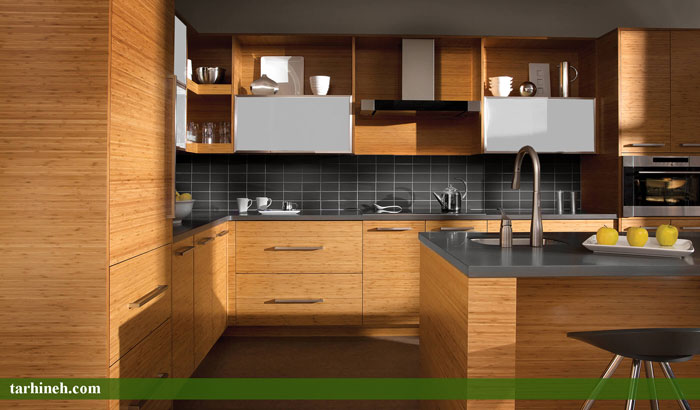 کابینت روکش چوب