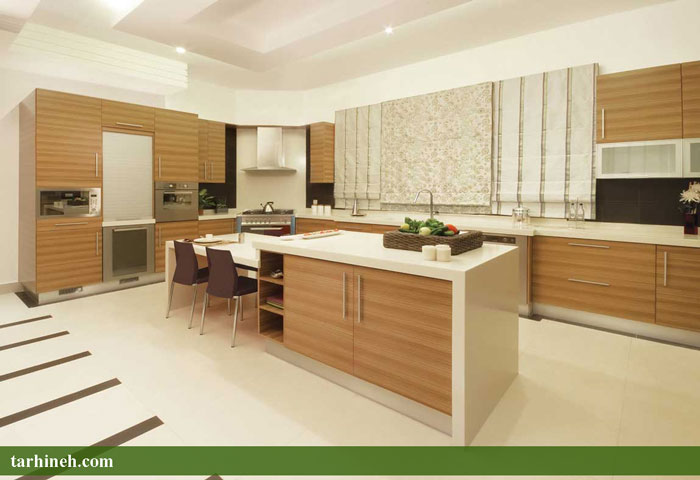 بهترین رنگ کابینت روکش چوب