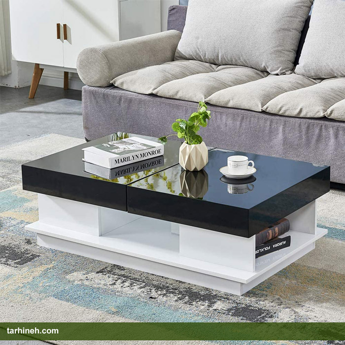 میز جلو مبلی چهار گوشه