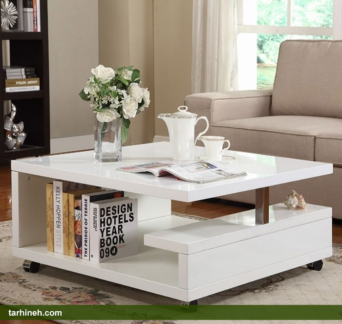 میز جلو مبلی چهار گوشه