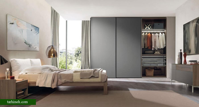 کمد دیواری ریلی مدرن