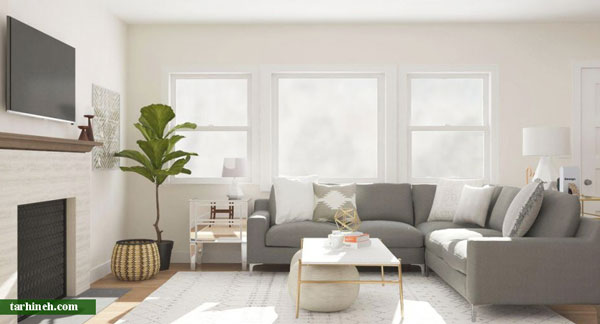 مبل جلو تلویزیون