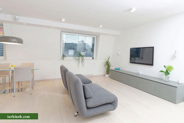 کاناپه جلو تلویزیون